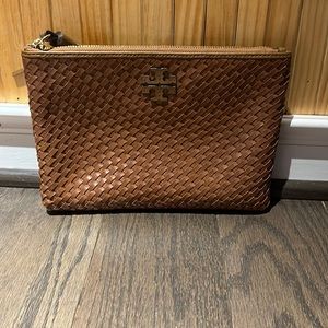 Authentic Tory Burch zip clutch